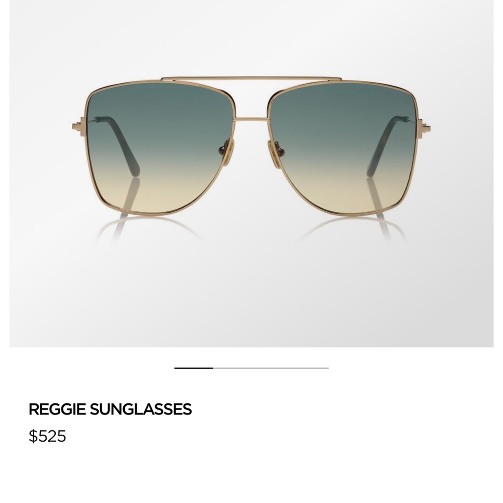 Tom Ford “Reggie” Gold Frame Sunglasses - Gorgeous!